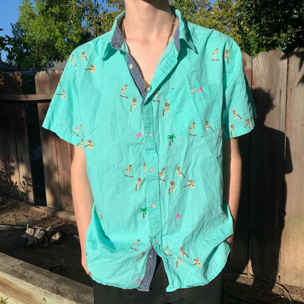 Eighty Eight skater girl button up shirt  🛹